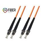 Optický patchcord, 50/125, ST/PC-ST/PC, MM, duplex, 2m