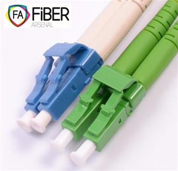 Optický patchcord, 9/125,LC/APC-LC/PC, SM, duplex, 2m