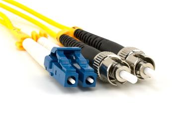 Optický patchcord, 9/125, LC/PC-ST/PC, SM, duplex, 10m