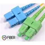 Optický patchcord, 9/125, SC/PC-SC/APC, SM, duplex, 1m