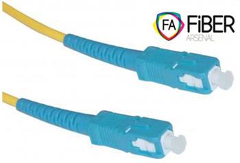 Optický patchcord, 9/125, SC/PC-SC/PC, SM, simplex, 15m