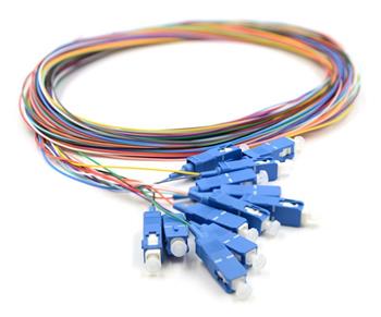 Optický pigtail, 9/125, SC/PC, SM, 900µm, 2m (12kusů)