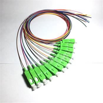 Optický pigtail Fiber Arsenal, 9/125, SC/APC, SM, 900µm, 2m, barevné (12ks)