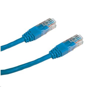 Patch cord UTP CAT5E 10m modrý