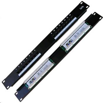 Patch panel 19", CAT5e, STP, 16x RJ45, 1U