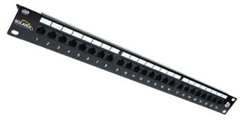 Patch panel 19", CAT5e, STP, 24x RJ45, 1U
