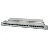 Patch panel 19", CAT6, STP, 24x RJ45, 1U