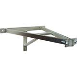 Pole holder 42-67mm, 65cm from the wall (with strut), zinc Heat