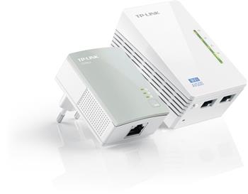 Powerline ethernet TP-LINK TL-WPA4220KIT, WiFi, set TL-WPA4220 and TL-PA4010, 500 Mbps