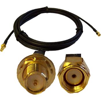 Prepojovací kábel RSMA female - RSMA male, 5 GHz, 3 m