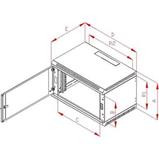 RACK Triton, 19", 15U, 600x400mm, wall mounted-RBA-15-AS4-CAX-A1