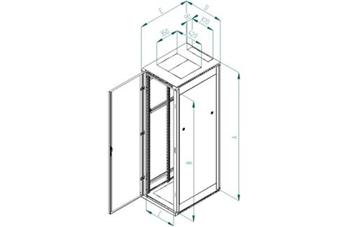 RACK Triton , 19", 32U, 600x1000mm, stojanový - RMA-32-A61-CAX-A1