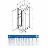 RACK Triton, 19", 37U, 800x600mm, stand-RMA-37-A86-CAX-A1