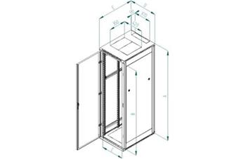 RACK Triton, 19", 42U, 600x900mm, stand-RMA-42-A69-CAX-A1