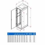 RACK Triton, 19", 42U, 800x1000mm, rack-RZA-42-A81-CAX-A1