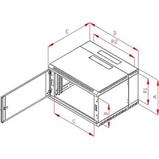 RACK Triton, 19", 9U, 600x500mm, wall-mounted-RBA-09-AD5-CAX-A1