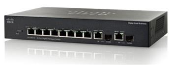 Refurbished: Cisco SG300-10, 8x Gigabit + 2x SFP Switch