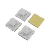 Self-adhesive cable holder, on a drawstring