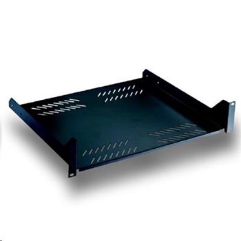 Shelf with DATACOM perforation, 19", 2U, 400 mm
