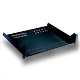 Shelf with DATACOM perforation, 19", 2U, 400 mm