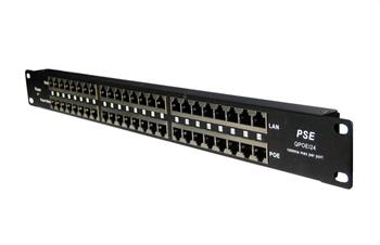 Shielded 24-port passive POE panel