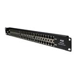 Shielded 24-port passive POE panel