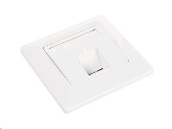 Solarix Data socket CAT6a 1xRJ45 flush-mounted, white