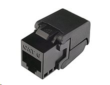 Solarix self-tapping keystone CAT6 UTP RJ45, black
