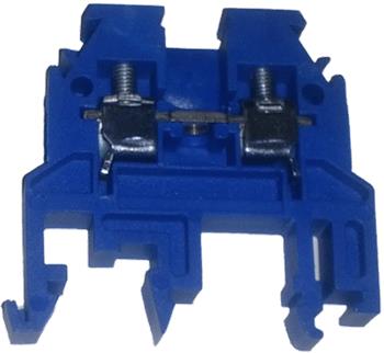 Terminal block RSA 4 on DIN rail, blue