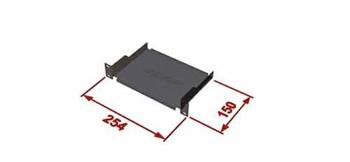 Triton shelf with perforation, 10", 1U, 150mm