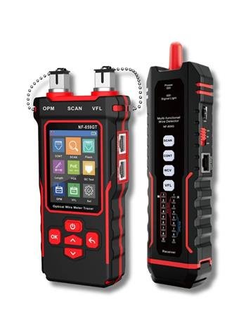 Used: NOYAFA NF-859GT Optical Power Meter &VFL &Ethernet Tester