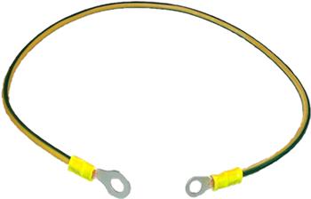Zemnící kabel žlutozelený, 6mm2, 0,65 m